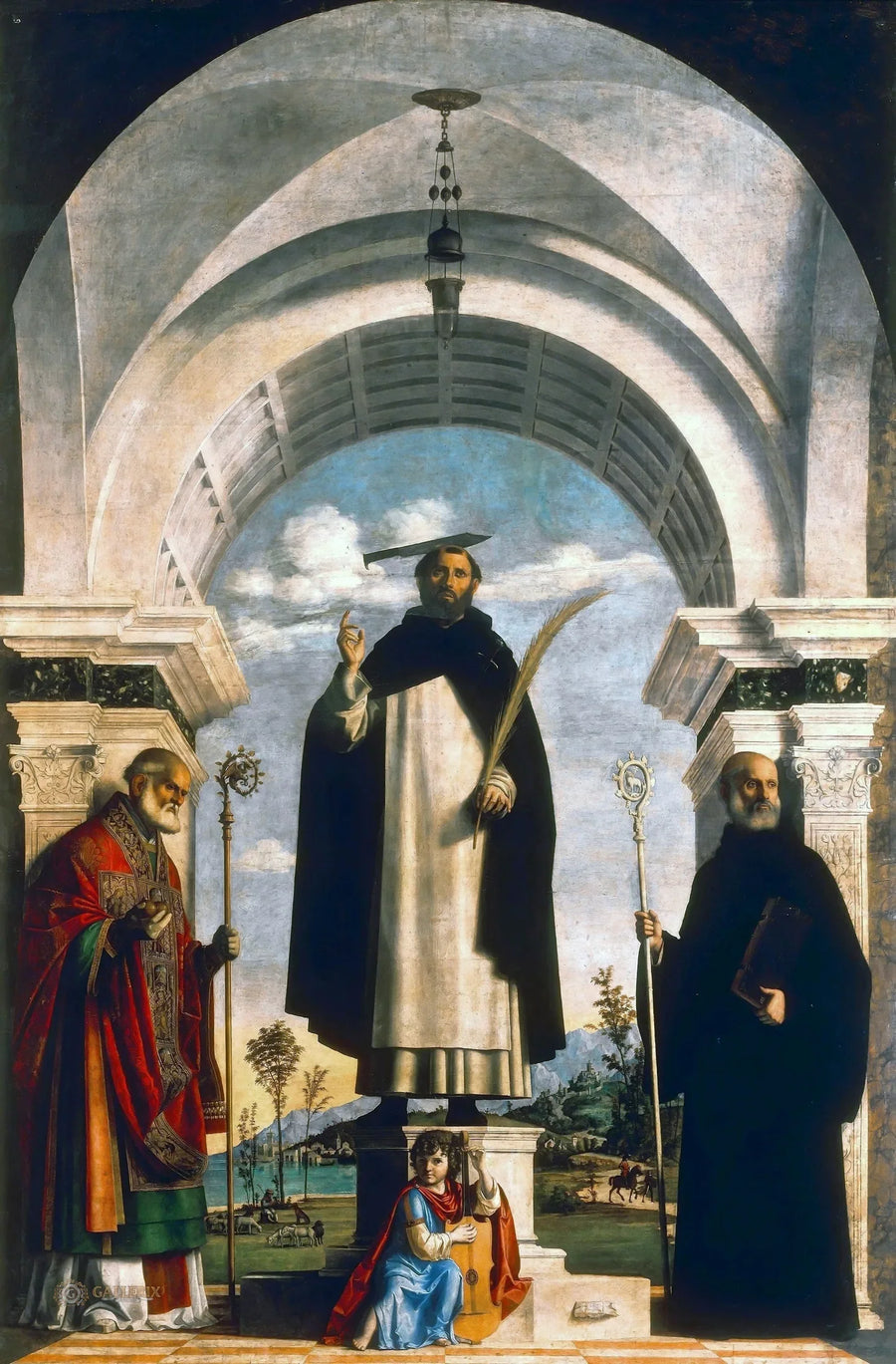 San Pietro martyr mellem de hellige Nicola og Benedetto - Cima da Conegliano