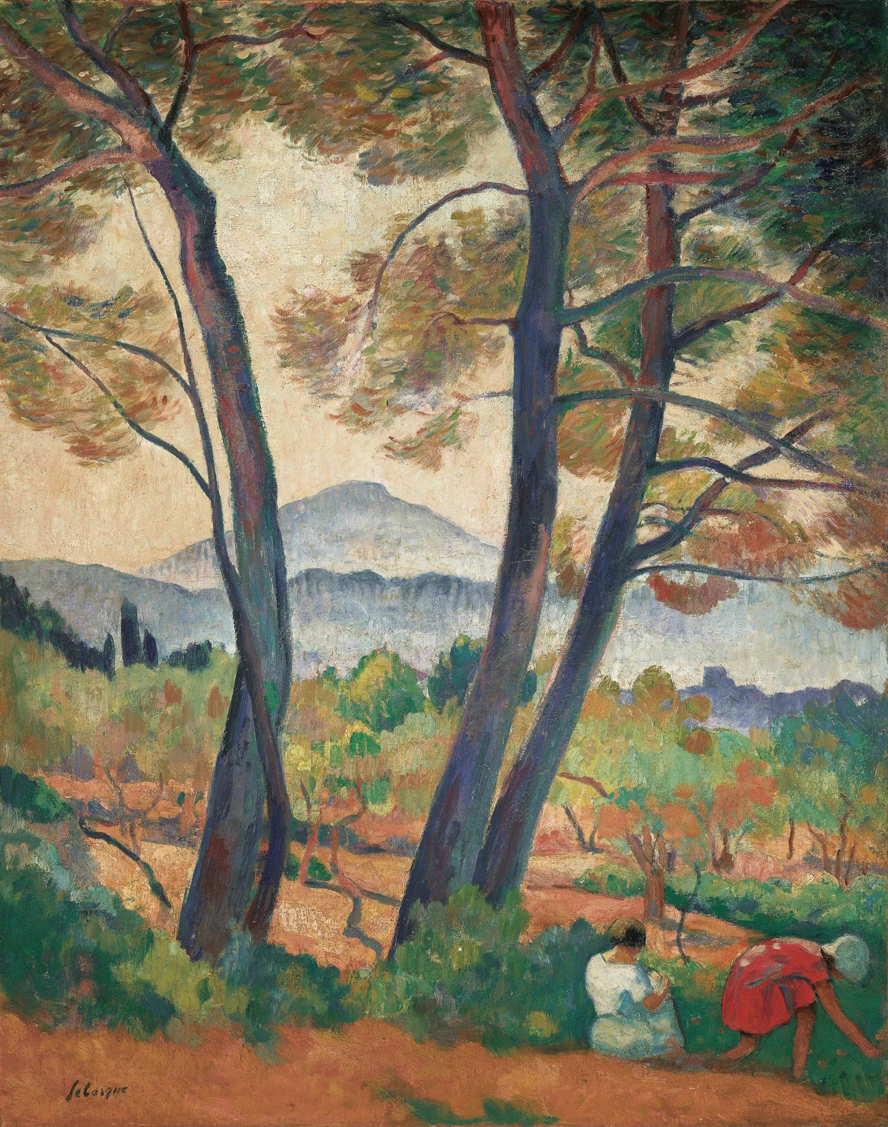 Sanary, vue du Cap Sicié - Henri Lebasque image 1 copie de tableau peinte à la main
