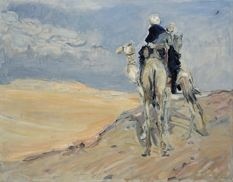 Sandstorm i den libyske ørken - Max Slevogt