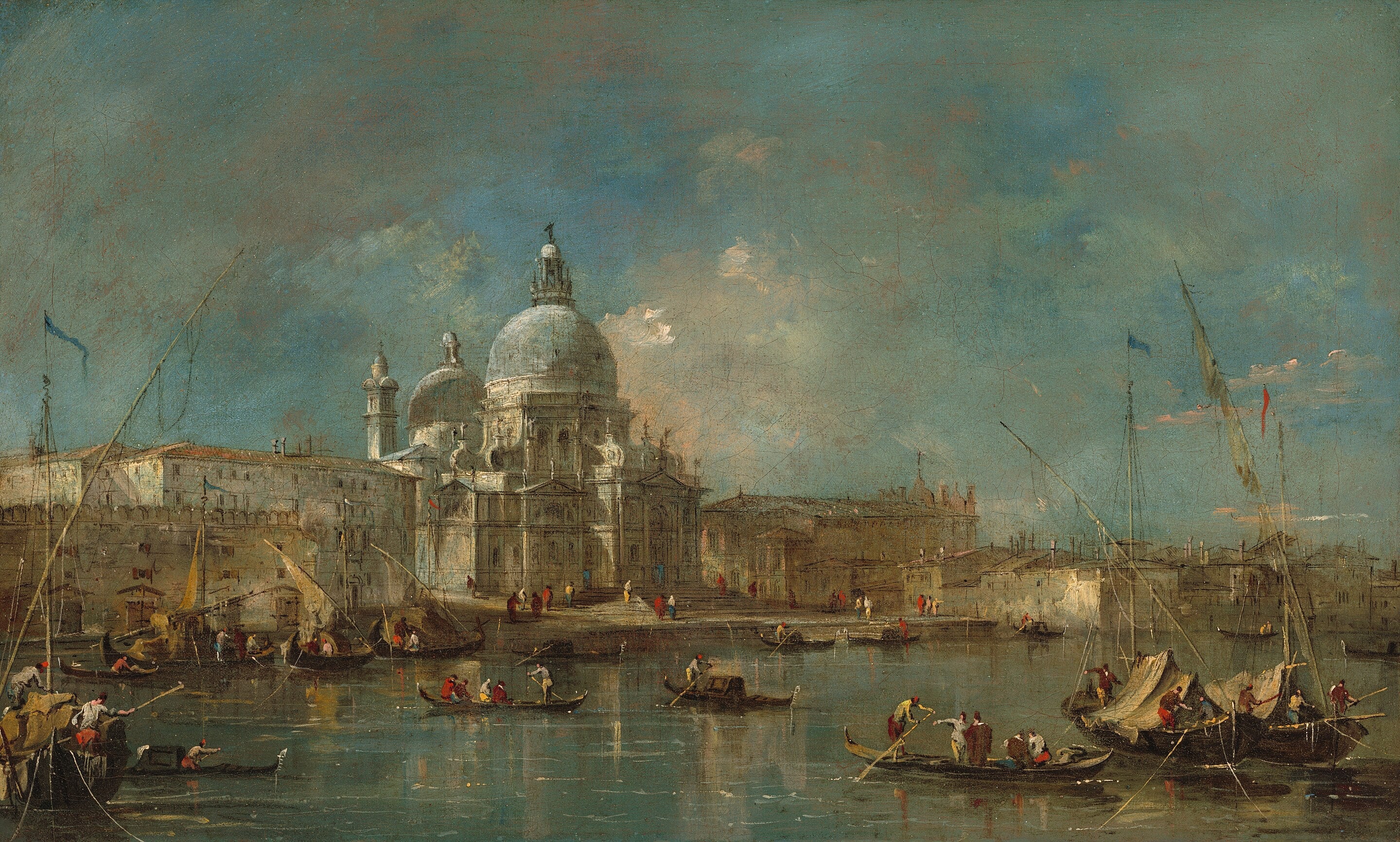 Santa Maria della Salute - Francesco Guardi image 1 reproduction artisanale de tableau