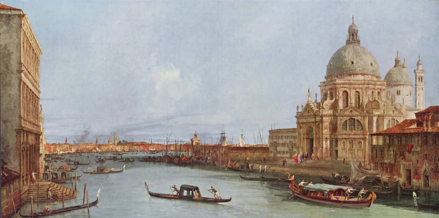 Santa Maria della Salute, Venedig ved Grand Canal - Canaletto