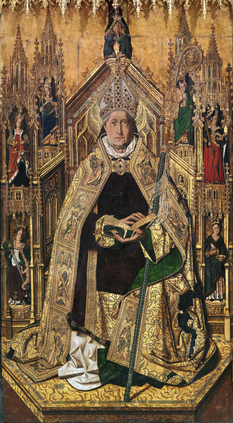Santo Domingo de Silos indsat som biskop, af Bartolomé Bermejo (Prado-museet) - Bartolomé Bermejo