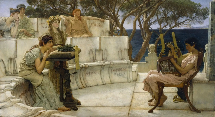 Sappho og Alcée - Lawrence Alma-Tadema