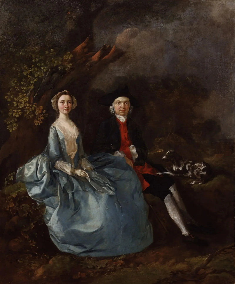 Sarah Kirby (født Bull); (John) Joshua Kirby - Thomas Gainsborough