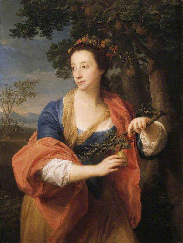 Sarah Lethieullier, Lady Fetherstonhaugh (1722-1788), med grenen af et pæretræ - Pompeo Batoni