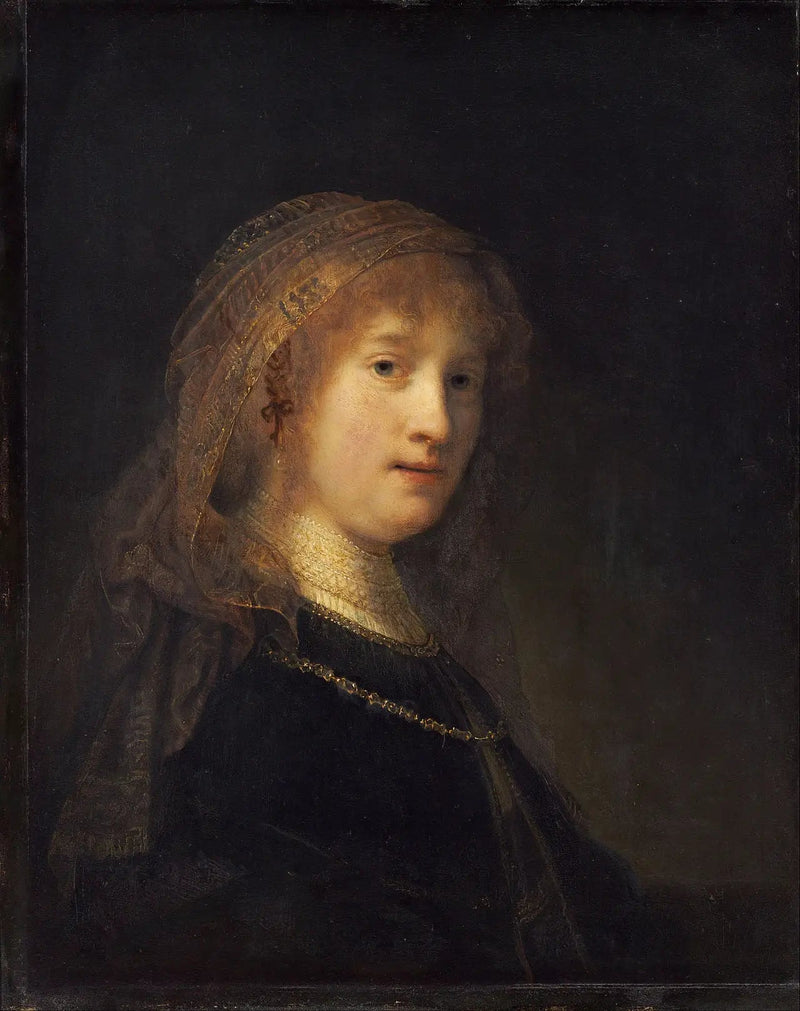 Saskia van Uylenburgh, kunstnerens hustru - Rembrandt