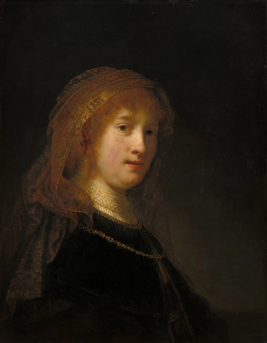 Saskia van Uylenburgh, kunstnerens hustru - Rembrandt