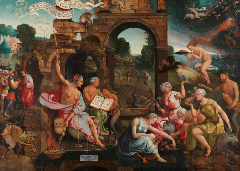 Saül og heksen fra Endor - Jacob Cornelisz van Oostsanen