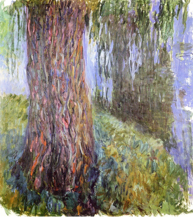 Pilespil og dam med nymfeøer - Claude Monet