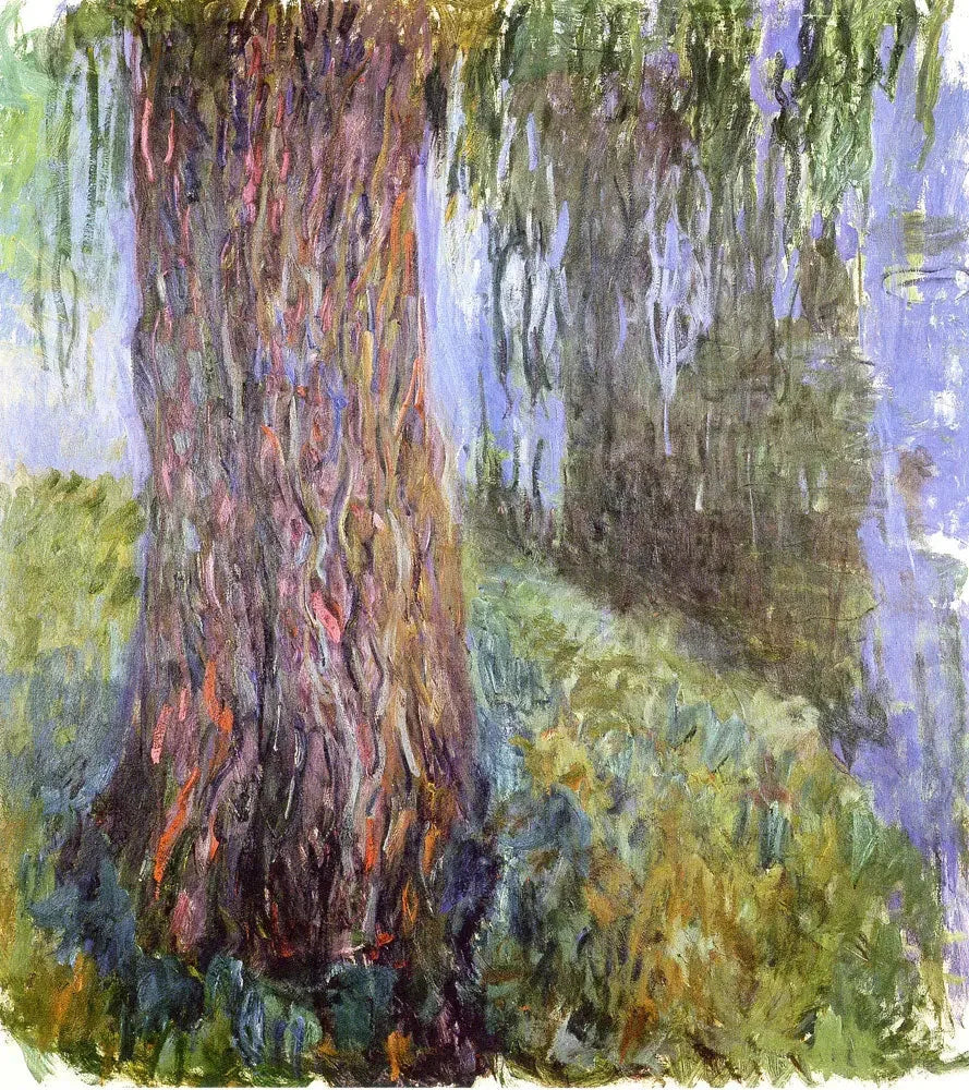 Pilespil og dam med nymfeøer - Claude Monet