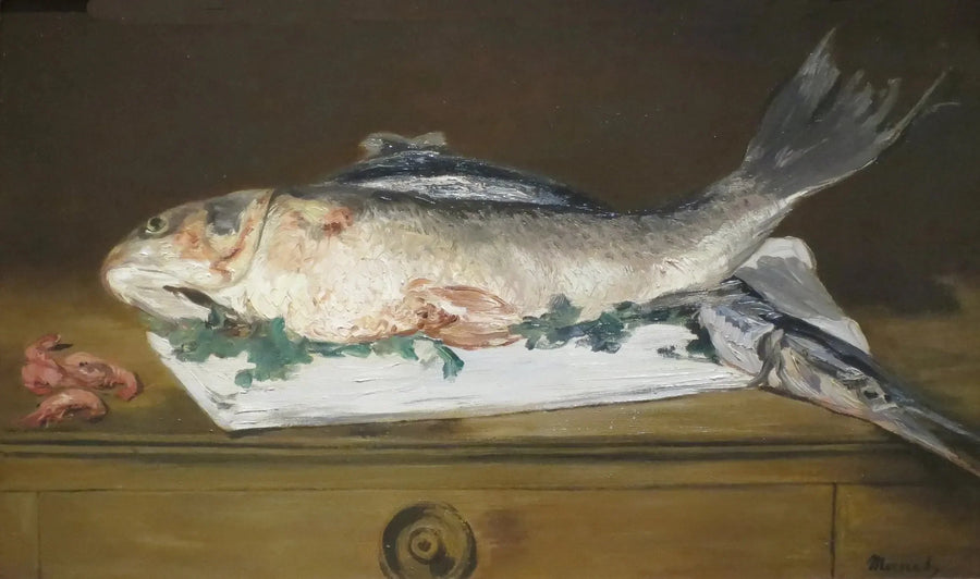 Laks, gedde, rejer - Édouard Manet