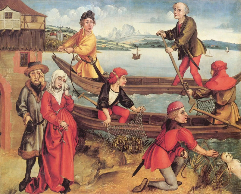 Mirakuløs redning af den druknede dreng fra Bregenz - Albrecht Dürer