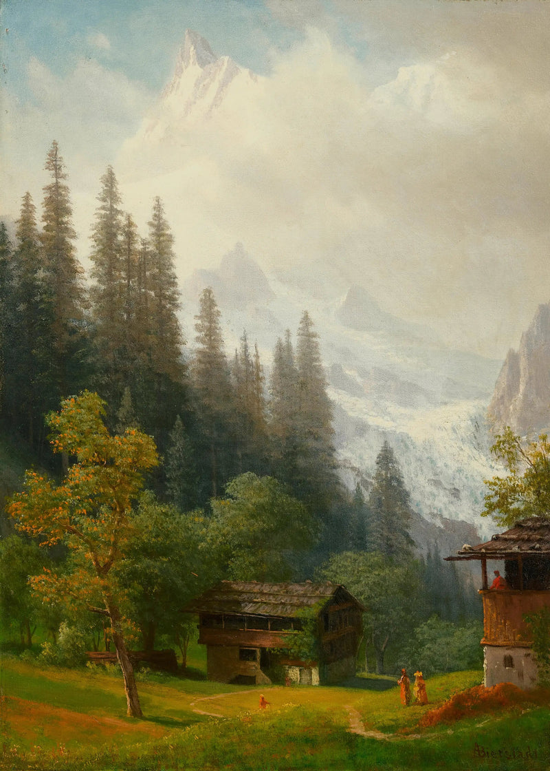 Alpin scene - Albert Bierstadt