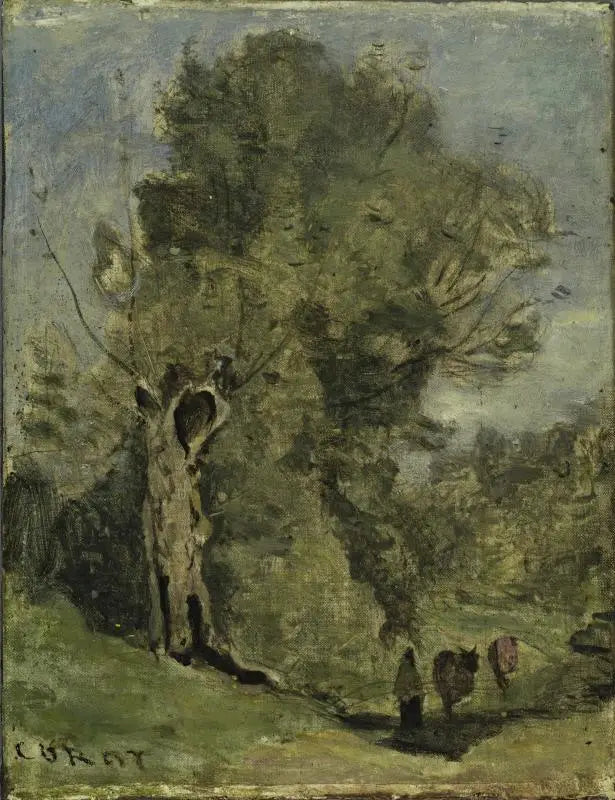 Skovscene - Jean-Baptiste Camille Corot