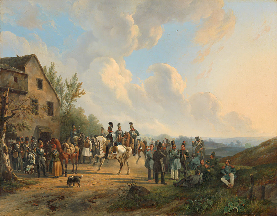 Scène de la Campagne de Dix Jours contre les Belges révoltés, août 1831 - Wouterus Verschuur