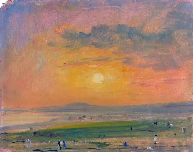 Kystscene i Brighton, aften - John Constable