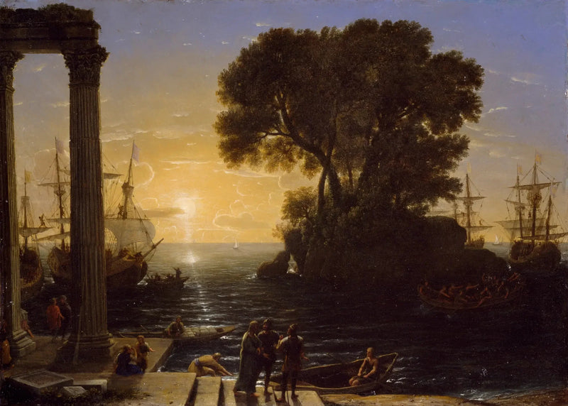 Kystscene med Saint Pauls afgang - Claude Lorrain