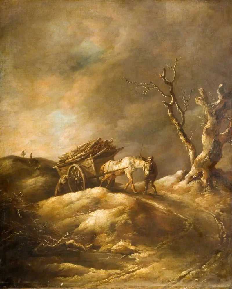 Vinterscene med hest og vogn - Thomas Gainsborough