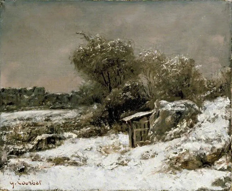 Scène d'hiver - Gustave Courbet image 1 reproduction réalisée par Alpha Reproduction