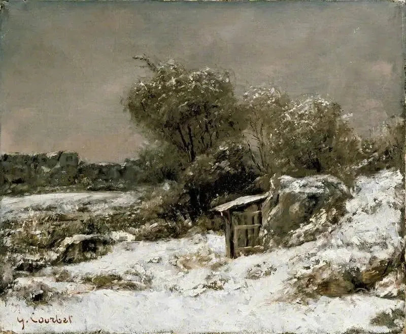 Vinterscene - Gustave Courbet