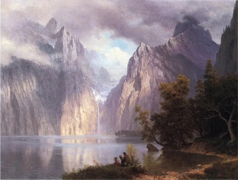 Scene i Sierra Nevada - Albert Bierstadt