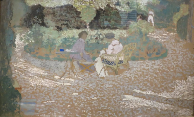 Scene i en have - Édouard Vuillard
