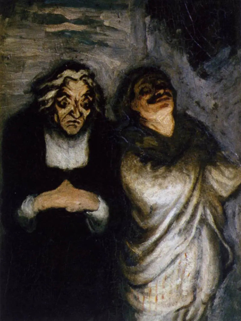 Komediescene - Honoré Daumier