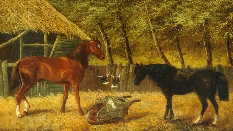 Gårdsscene - John Frederick Herring, Sr.