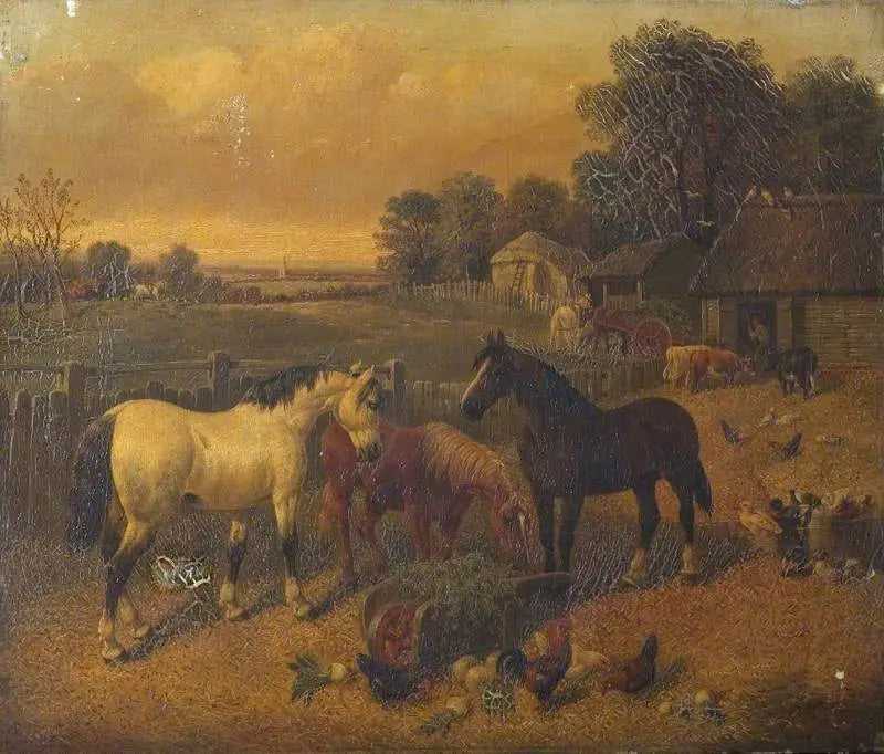 Gårdsscene - John Frederick Herring, Sr.