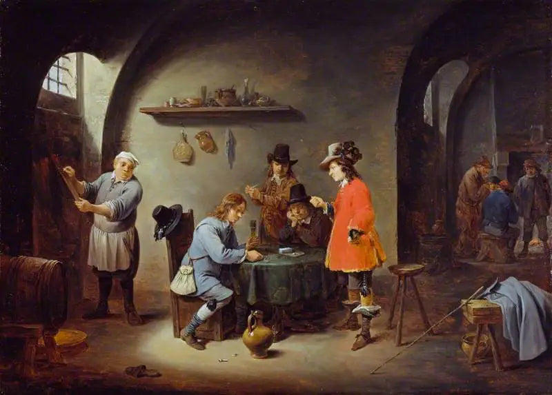 Spilscene i en kro - David Teniers den Yngre