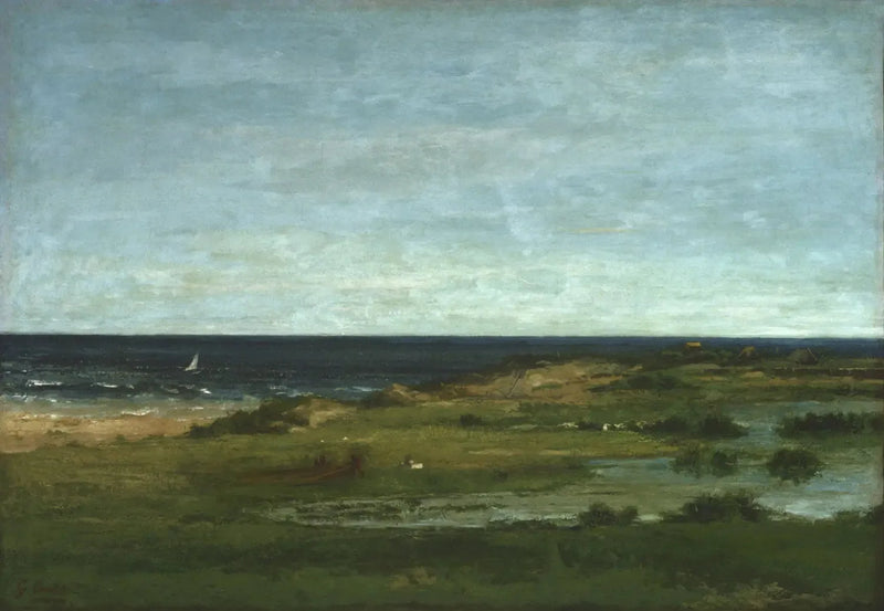 Kystscene - Gustave Courbet