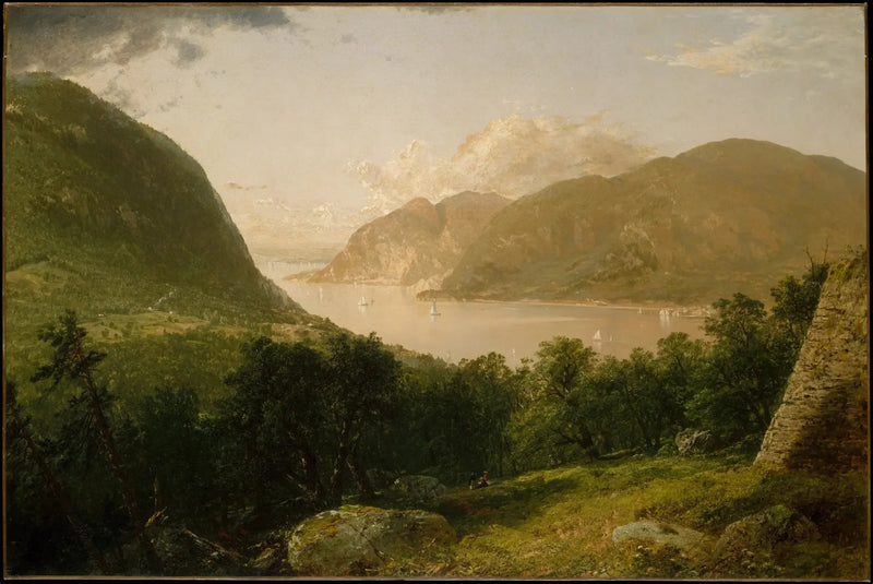 Hudson-flodscenen - John Frederick Kensett