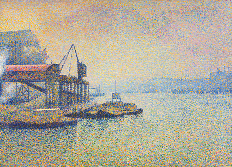 Scene ved Themsen, elevatoren - Georges Lemmen