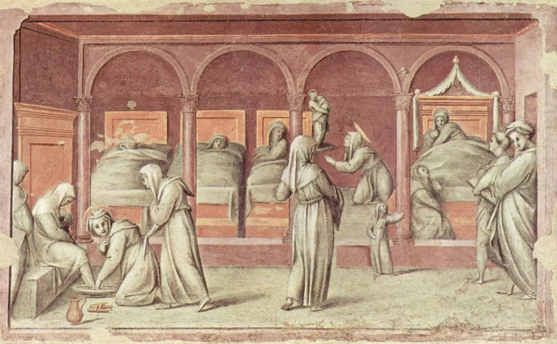 Scène de la vie à l'hôpital - Pontormo