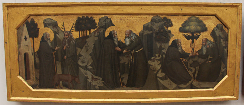 Szenen fra Paul de Thèbes og Antony Abate's liv - Bartolo di Fredi