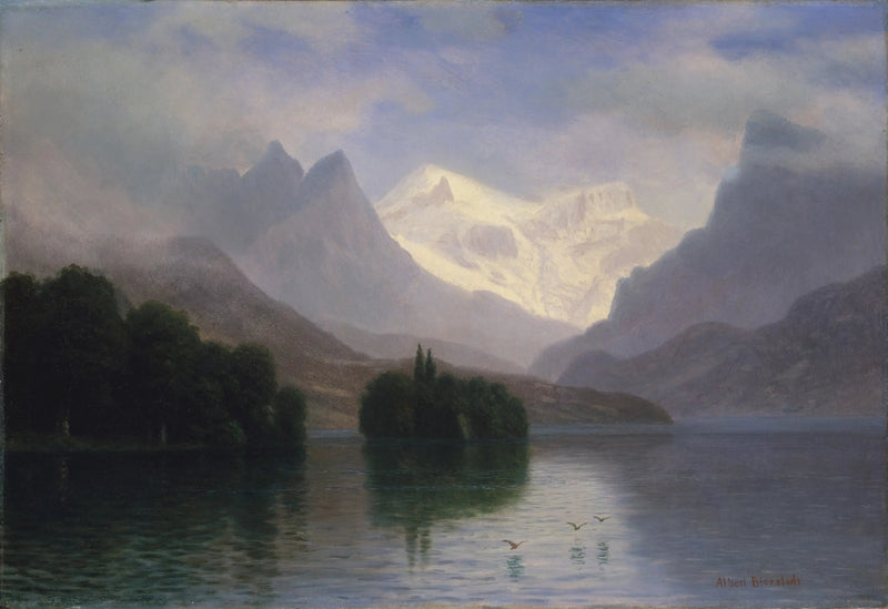 Bjergscenarie - Albert Bierstadt