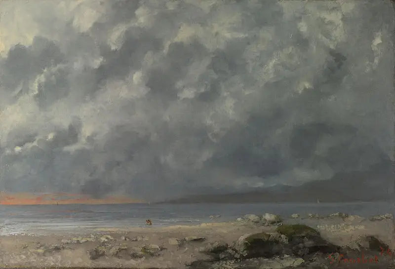 Strandscene - Gustave Courbet