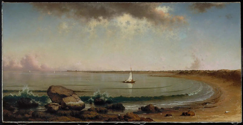 Kystscene: Point Judith - Martin Johnson Heade