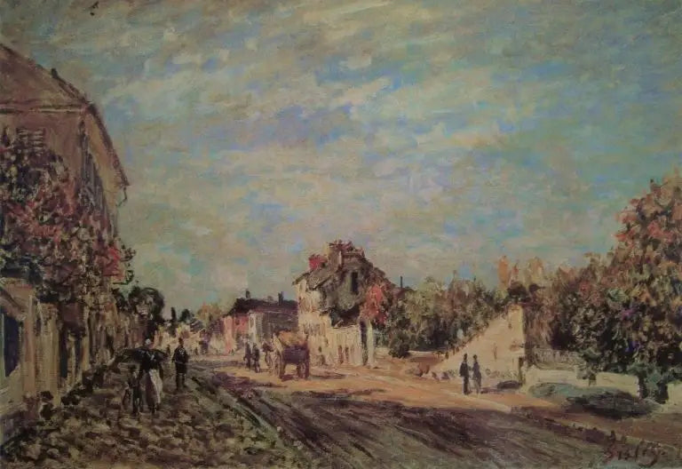 Gadebillede i Marly - Alfred Sisley
