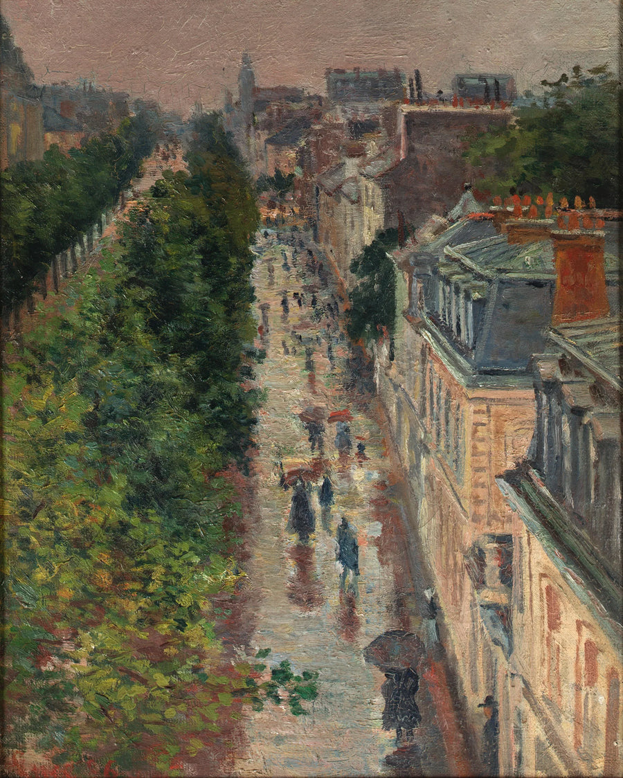Scène de Rue à Paris - Maximilien Luce image 1 reproduction de peinture à l’huile