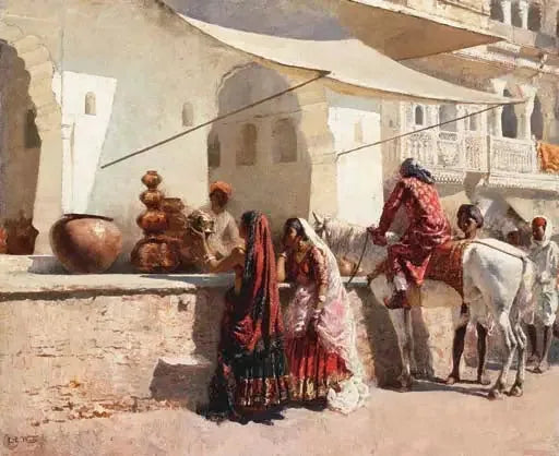 Rajasthan gade scene - Edwin Lord Weeks