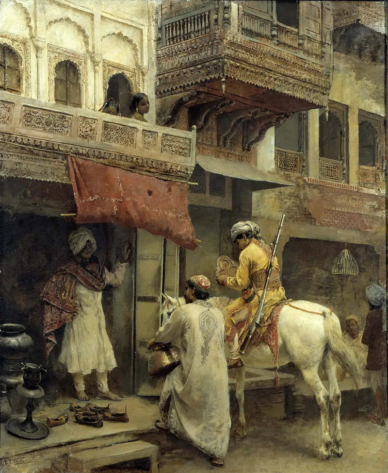 Gadebillede i Indien - Edwin Lord Weeks
