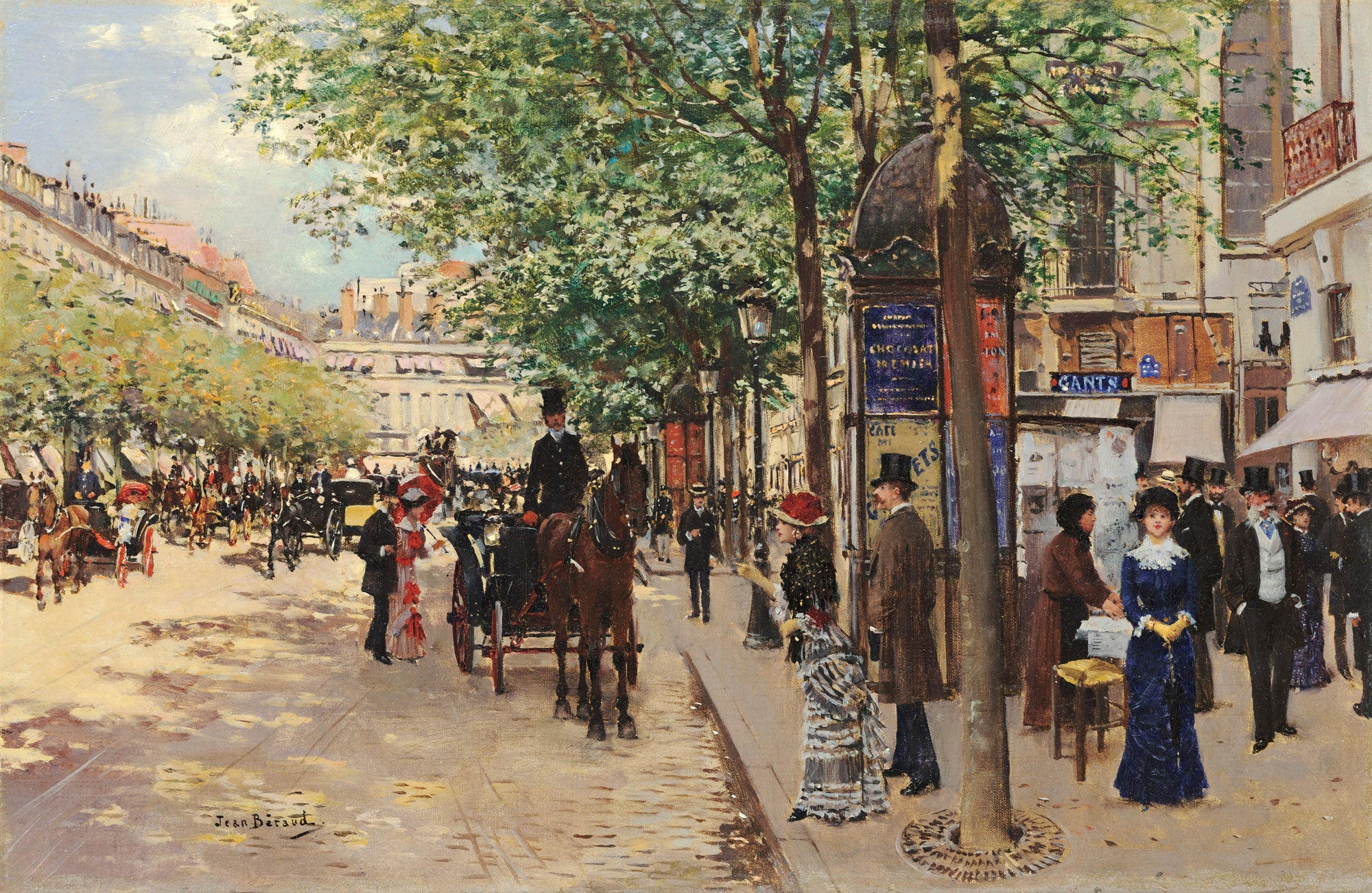 Parisisk gade scene - Jean Béraud