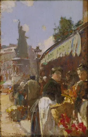 Gadebillede Place Clichy, Paris - Childe Hassam