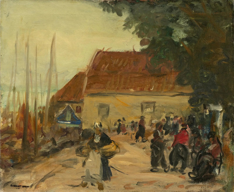 Gadebillede af Volendam - Robert Henri