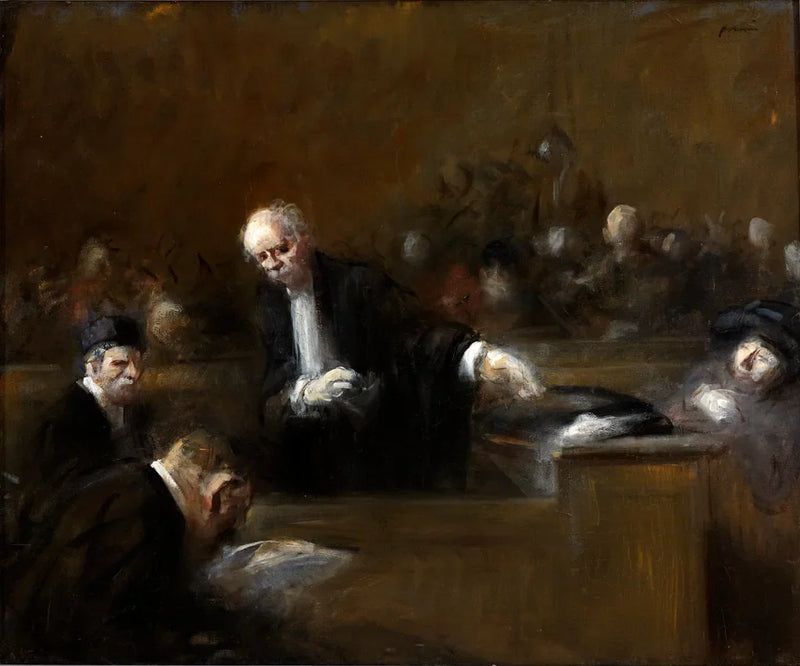 Retsalsscene - Jean-Louis Forain