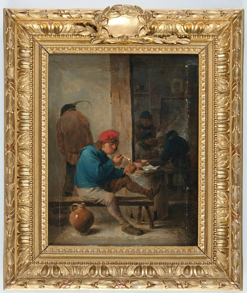 Taverne scene med rygere - David Teniers den Yngre