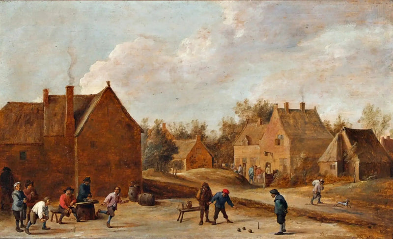 Landsby scene - David Teniers den Yngre