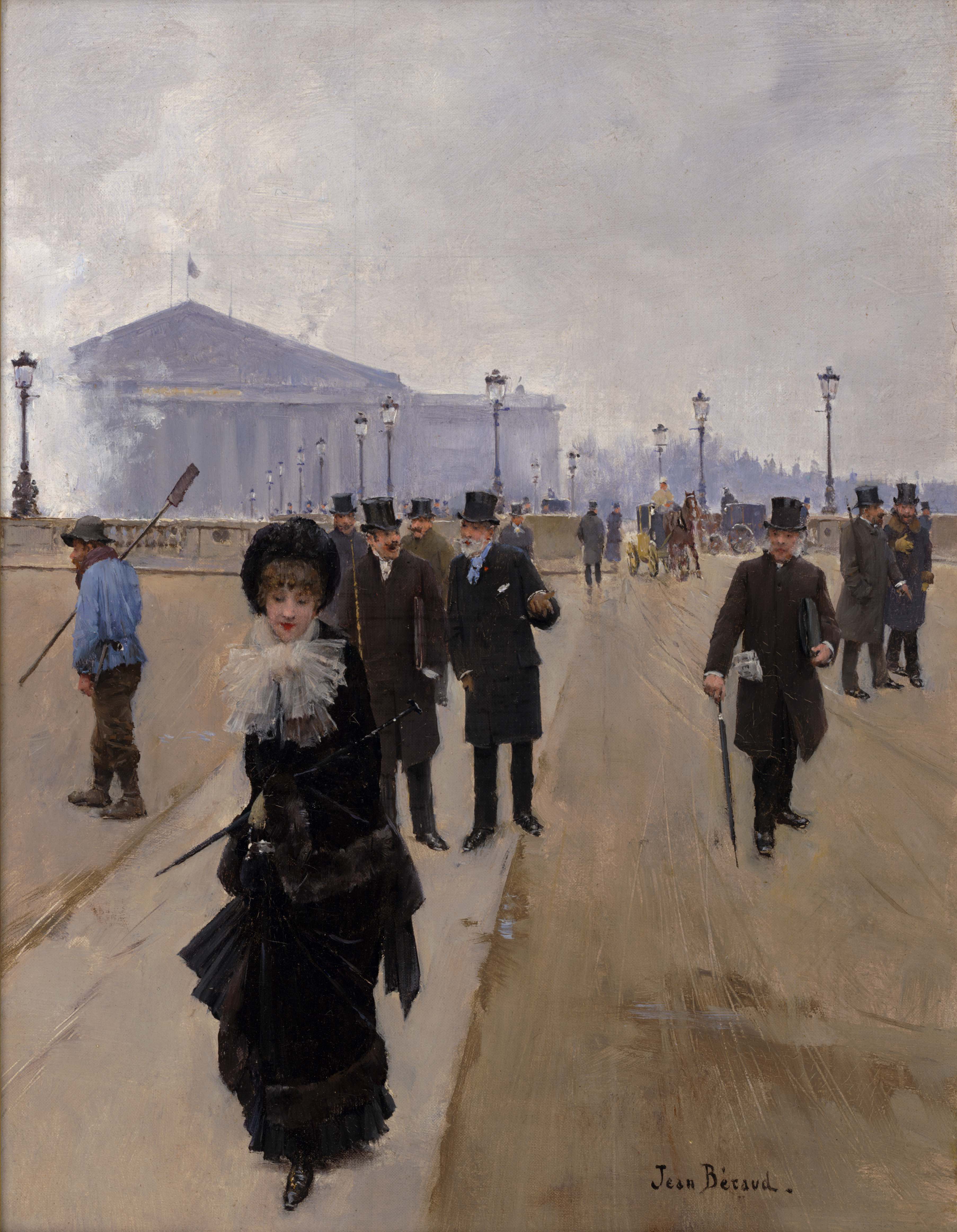 Scene fra Place de la Concorde - Jean Béraud