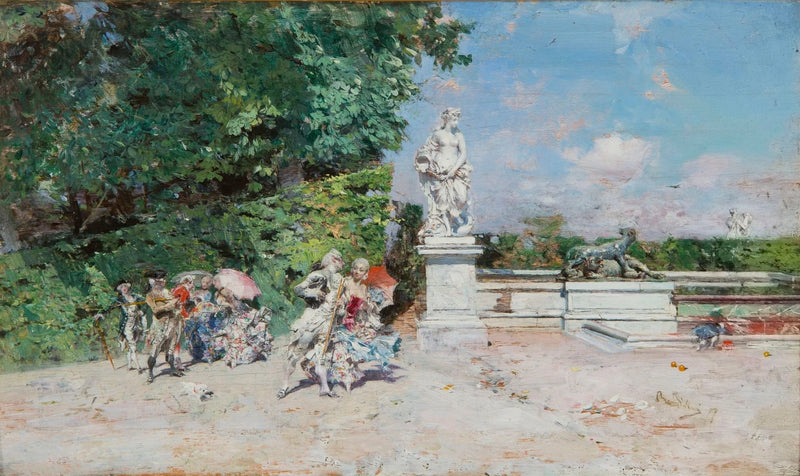 Gallantscene i Versailles-parken - Giovanni Boldini